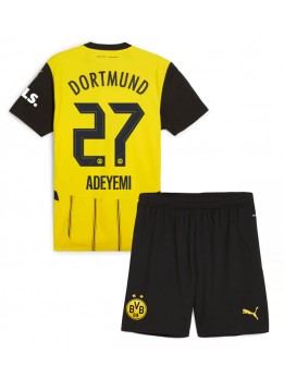 Borussia Dortmund Karim Adeyemi #27 Replika Hemmakläder Barn 2024-25 Kortärmad (+ byxor)